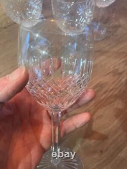 6 anciens verres à eau en cristal signés Saint Louis modèle Vendome