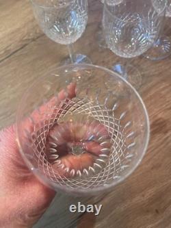 6 anciens verres à eau en cristal signés Saint Louis modèle Vendome