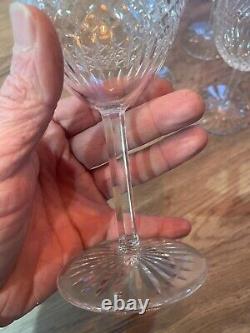 6 anciens verres à eau en cristal signés Saint Louis modèle Vendome