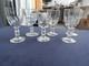 6 anciens verres &agrave; vin blanc &agrave; ap&eacute;ritif cristal de BACCARAT mod&egrave;le GONDOLE h11,8