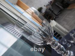 6 anciens verres à vin blanc à apéritif cristal de BACCARAT modèle GONDOLE h11,8
