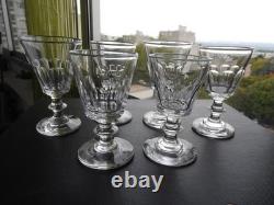 6 anciens verres à vin en cristal de BACCARAT modèle CATON cuisine ART de TABLE