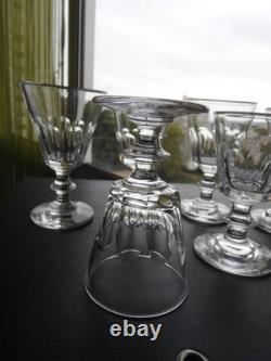 6 anciens verres à vin en cristal de BACCARAT modèle CATON cuisine ART de TABLE