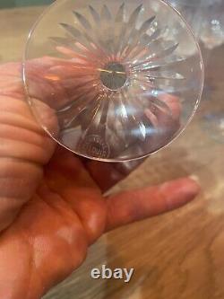 6 anciens verres à vin rouge en cristal signés Saint Louis modèle Vendome