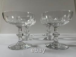 6 coupes Champagne Cristal BACCARAT Art de la Table ancienne avant 1936 XIX XXé