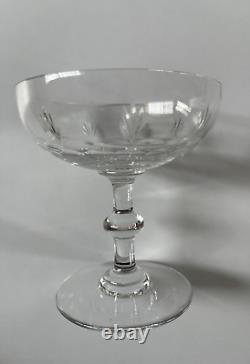 6 coupes Champagne Cristal BACCARAT Art de la Table ancienne avant 1936 XIX XXé
