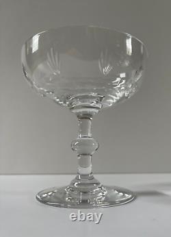 6 coupes Champagne Cristal BACCARAT Art de la Table ancienne avant 1936 XIX XXé