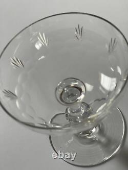 6 coupes Champagne Cristal BACCARAT Art de la Table ancienne avant 1936 XIX XXé
