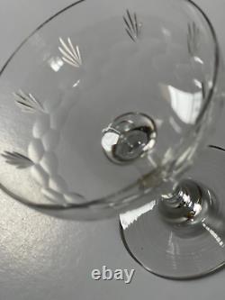 6 coupes Champagne Cristal BACCARAT Art de la Table ancienne avant 1936 XIX XXé