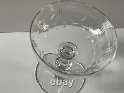 6 coupes Champagne Cristal BACCARAT Art de la Table ancienne avant 1936 XIX XXé