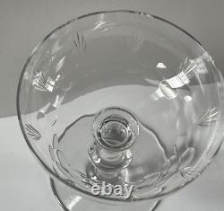 6 coupes Champagne Cristal BACCARAT Art de la Table ancienne avant 1936 XIX XXé