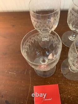 6 verres à eau gravé ancien cristal de Baccarat (prix à la pièce)modèle2