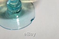 6 verres à vin anciens, George Sand cristallerie de Portieux H 11.5 cm