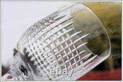 6 verres à vin n°4 cristal de Baccarat modèle Nancy 12 cm anciens Wine glasses