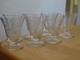 7 ANCIENS VERRES A LIQUEUR ART DECO EN CRISTAL STYLE BACCARAT ht 6,2 cm