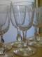 7 ANCIENS VERRES A VIN ROUGE OU BLANC CRISTAL QUALITE STYLE NAPOLEON III étoiles