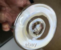 7 ANCIENS VERRES sur PIED à EAU ou VIN Verre Soufflé XIXème French Glass