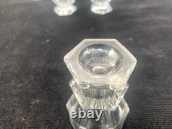 7 Anciens Verres à Liqueur en Cristal Baccarat St Louis Cave à Liqueur