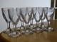 8 ANCIENS VERRES A LIQUEUR CRISTAL GRAVURE ART NOUVEAU ht 7,5 cm