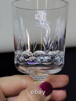 8 Anciens Verres A Vin En Cristal De Baccarat Taillé Gravure 10742