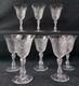 8 Anciens Verres A Vin En Cristal Taill&eacute; St Louis 14cm (A5)