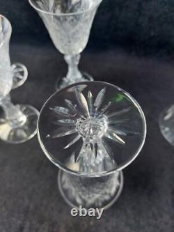 8 Anciens Verres A Vin En Cristal Taillé St Louis 14cm (A5)