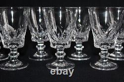 8 anciens verres à apéritif en cristal taillé, Art Déco, h. 10 cm