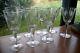 8 anciens verres à vin ou à eau en cristal taillé Saint Louis
