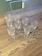 8 anciens verres à vin rouge en cristal gravé taillé Saint Louis ou Baccarat