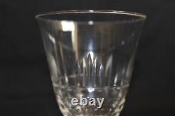 8 verres à eau anciens, en cristal taillé, nid d'abeille, époque Art Déco 11.2cm