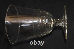 8 verres à eau anciens, en cristal taillé, nid d'abeille, époque Art Déco 11.2cm