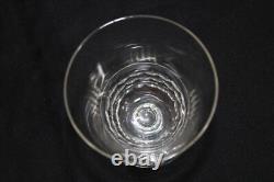 8 verres à eau anciens, en cristal taillé, nid d'abeille, époque Art Déco 11.2cm