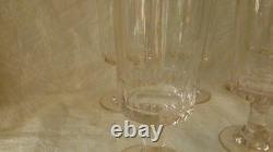 9 VERRES A VIN ANCIEN EN VERRE MODELE MIRABEAU FIN 19 ème