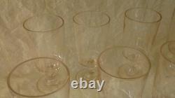 9 VERRES A VIN ANCIEN EN VERRE MODELE MIRABEAU FIN 19 ème