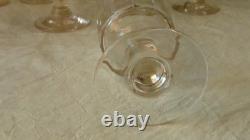 9 VERRES A VIN ANCIEN EN VERRE MODELE MIRABEAU FIN 19 ème