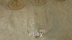 9 VERRES A VIN ANCIEN EN VERRE MODELE MIRABEAU FIN 19 ème