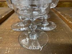 9 Verres à eau cristal de Baccarat Modèle anciens 1900