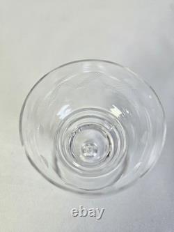 9 anciens verres à vin porto en cristal gravé ciselé art déco