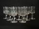 9 anciens verres en cristal taillé Baccarat /Val St Lambert modèle Jeux d'Orgues