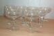 9 coupes à champagne en cristal soufflé gravé anciennes st louis ou baccarat
