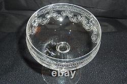 9 coupes à champagne en cristal soufflé gravé anciennes st louis ou baccarat