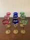9 verres à liqueur ancien en cristal Baccarat saint louis (prix à la pièce)
