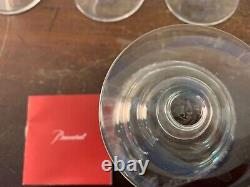 9 verres à vin rouge gravé ancien en cristal de Baccarat (prix à la pièce)