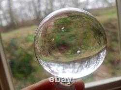 AIGUIERE CARAFE ANCIENNE Verre cristal gravé Feuillage & Fleurs BOUCHON BOULE