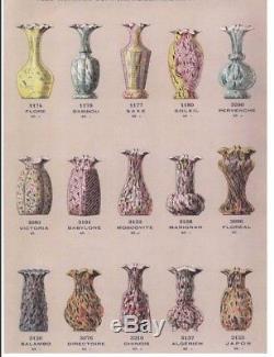ANCIENNES 2 Grands Vases EN PATE DE VERRE SOUFFLE Clichy LEGRAS XIXème
