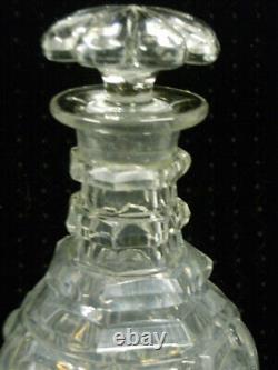 ANCIENNE CARAFE CRISTAL TAILLE BACCARAT DECANTER BOUCHON ORIGINE 19 ème