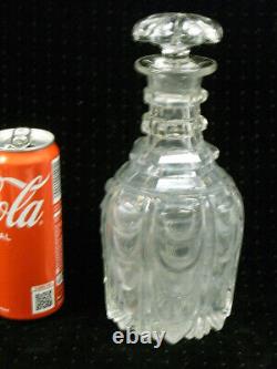 ANCIENNE CARAFE CRISTAL TAILLE BACCARAT DECANTER BOUCHON ORIGINE 19 ème