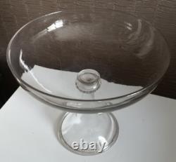 ANCIENNE COUPE à FRUITS / BAGUIER en CRISTAL Fin XVIII deb XIXème / Glass Verre