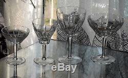 ANCIEN 11 verres COUPES A CHAMPAGNE TAILLE BACCARAT MODELE AUSTERLITZ TURENNE