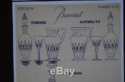 ANCIEN 11 verres COUPES A CHAMPAGNE TAILLE BACCARAT MODELE AUSTERLITZ TURENNE